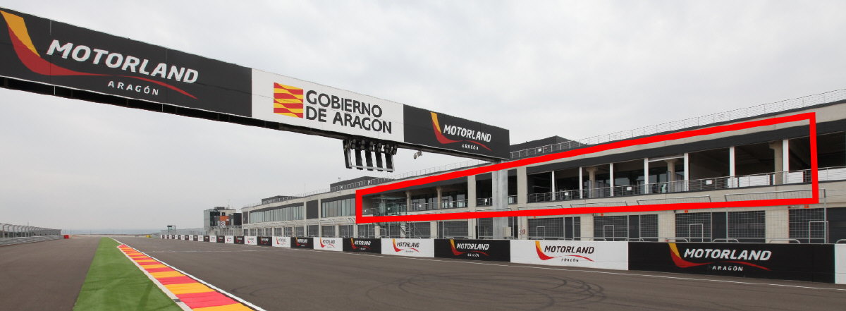 Standort VIP Lounge Motorland motogp Aragonien